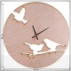 ساعت چوبی خام مدل پرنده