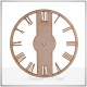 ساعت چوبی خام مدل اعداد یونانی