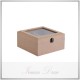 جعبه پذیرایی چوبی خام مربع 4 دهانه