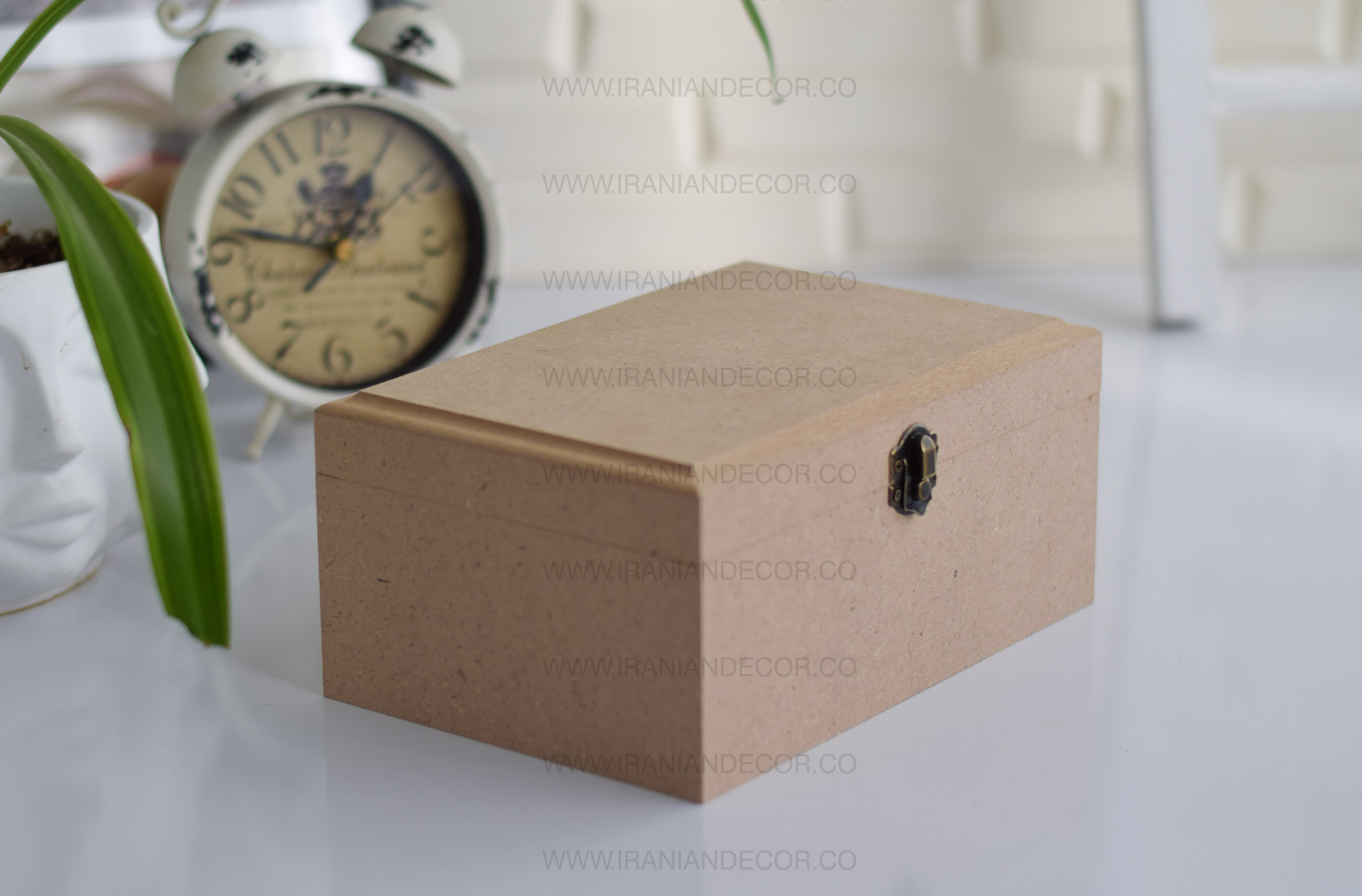 جعبه چوبی خام مقسم دار 10*15*22